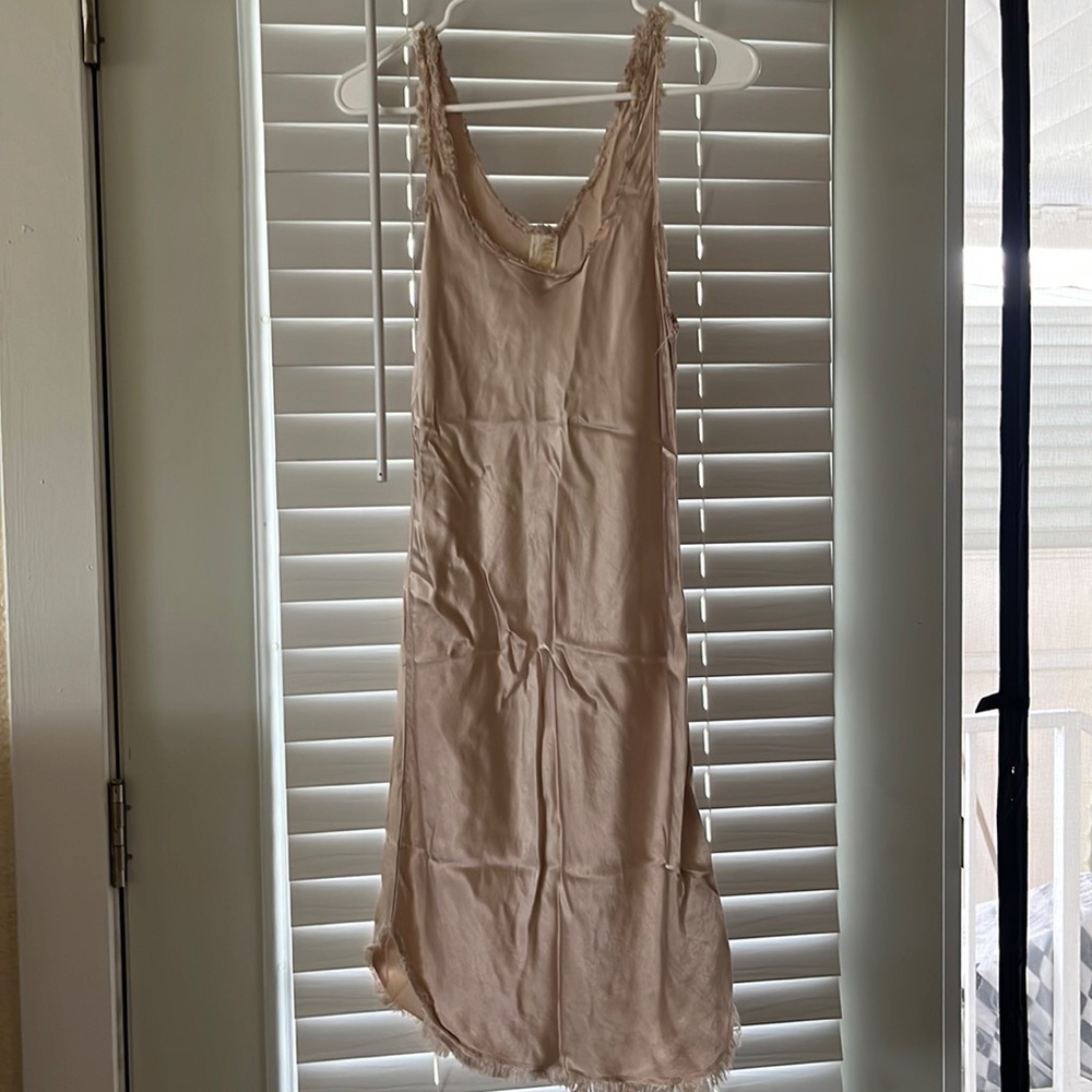 Silk midi summer dress